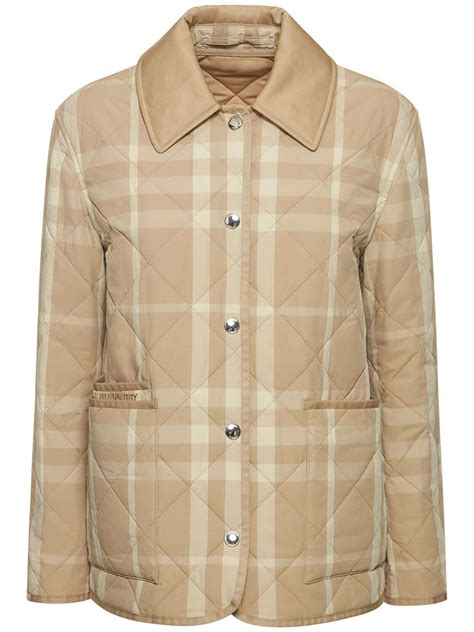 burberry dranefeld quilted check jacket|Burberry Dranefeld Check Quilted Wool Jacket, Olive .